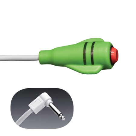Crest Healthcare DuraColor Call Cord, 10' Cord, 1/4" 2-Conductor Phone Plug, Green 9900N-10
